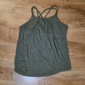 Débardeur PrAna Femme S/M Prune Motif Fleurs Numériques - Tissu Recyclé, équitable
